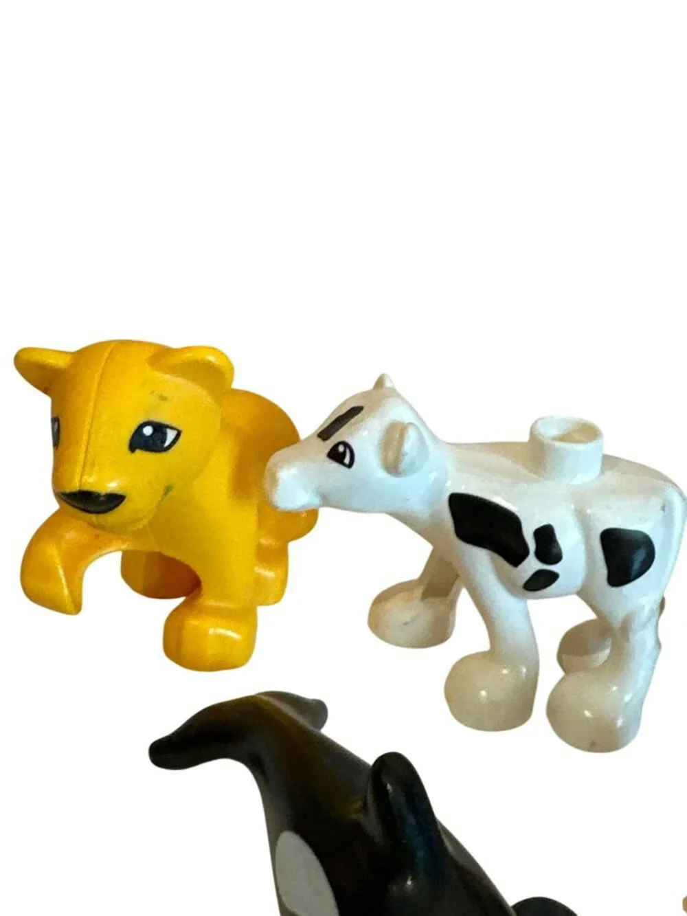 LEGO Duplo Animals Lot Farm Zoo Pigs Lion Cow Orca Whale Zookeeper Figure Toys